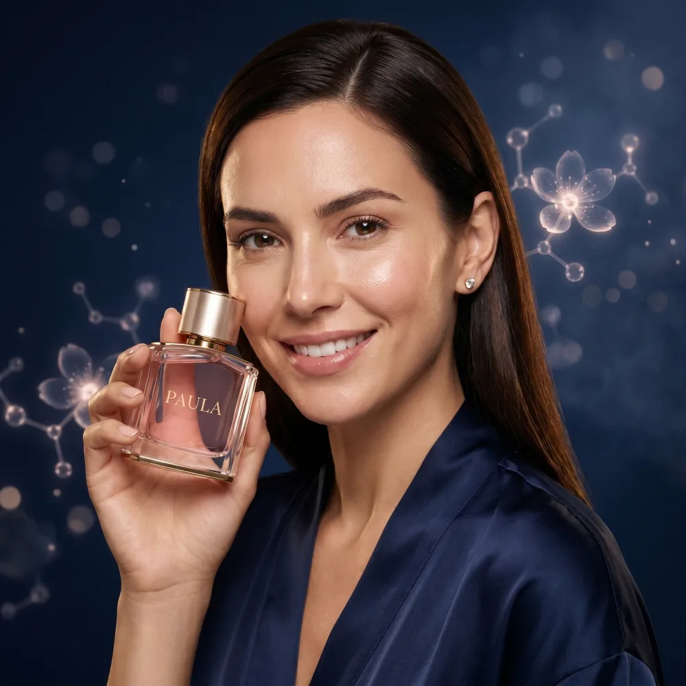 Cinematic Navy Luxury Fragrance Editorial